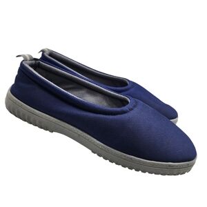 Dearfoams‎ Women's Blue Slip-On Slipper Shoes Size 7